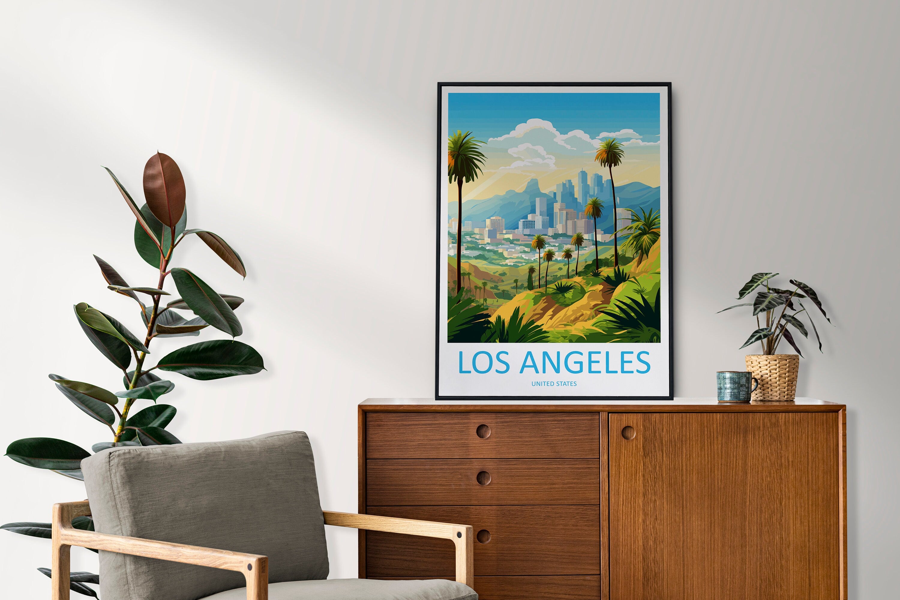 Los Angeles Travel Print