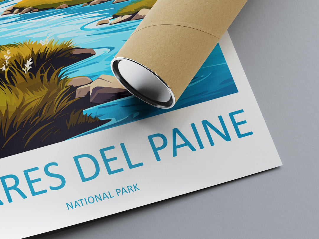 Torres Del Paine Travel Print Wall Art Torres Del Paine Wall Hanging Home Decoration Torres Del Paine Gift Art Lovers Wall Art Print Art