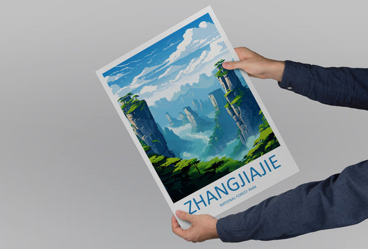 Zhangjiajie Travel Print Wall Art Zhangjiajie Wall Hanging Home Décor Gift Zhangjiajie Art Lovers China Zhangjiajie Art Gift Lover Print