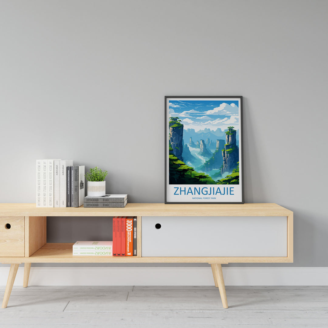 Zhangjiajie Travel Print Wall Art Zhangjiajie Wall Hanging Home Décor Gift Zhangjiajie Art Lovers China Zhangjiajie Art Gift Lover Print