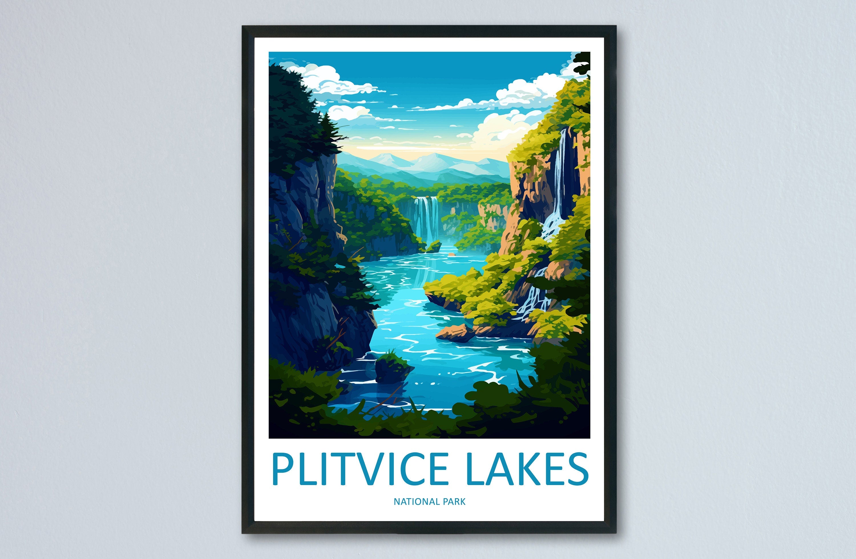 Plitvice Lake National Park Travel Print