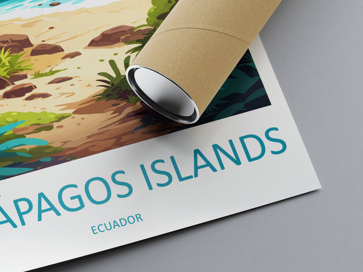 Galápagos Islands Travel Print Wall Art Galápagos Islands Wall Hanging Home Décor Galápagos Islands Gift Art Lovers Ecuador Art Lover Gift