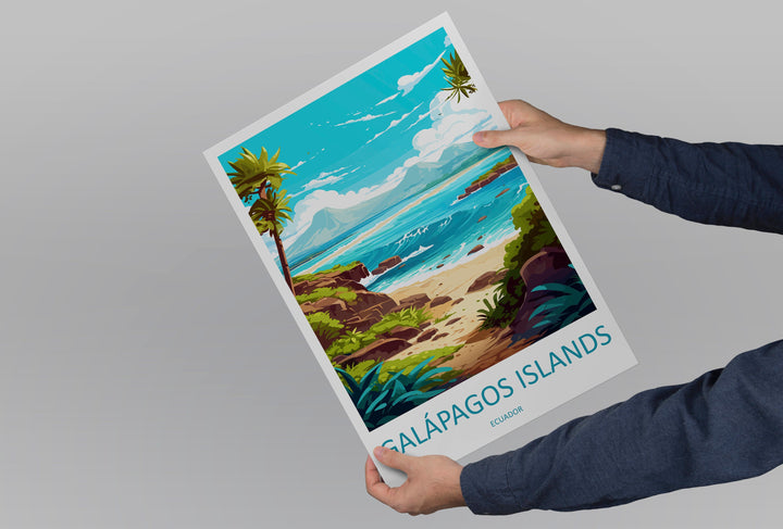 Galápagos Islands Travel Print Wall Art Galápagos Islands Wall Hanging Home Décor Galápagos Islands Gift Art Lovers Ecuador Art Lover Gift
