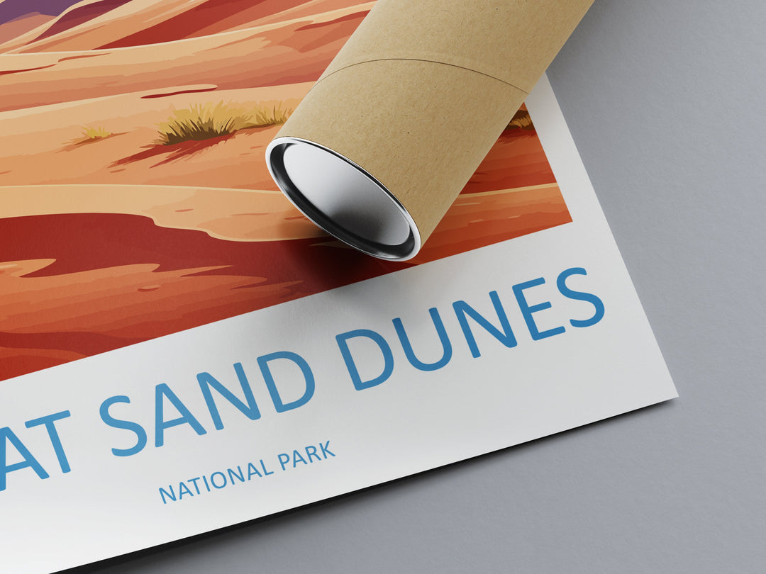 Great Sand Dunes National Park Travel Print Wall Art Great Sand Dunes Wall Hanging Home Décor Great Sand Dunes Gift Art Lovers Colorado Art