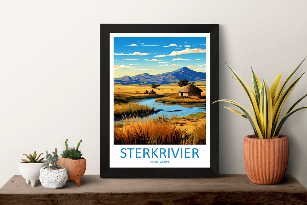 Sterkrivier Travel Print Wall Art South Africa Wall Hanging Home Décor Sterkrivier Gift Art Lovers South Africa Art Print Wall Décor Art