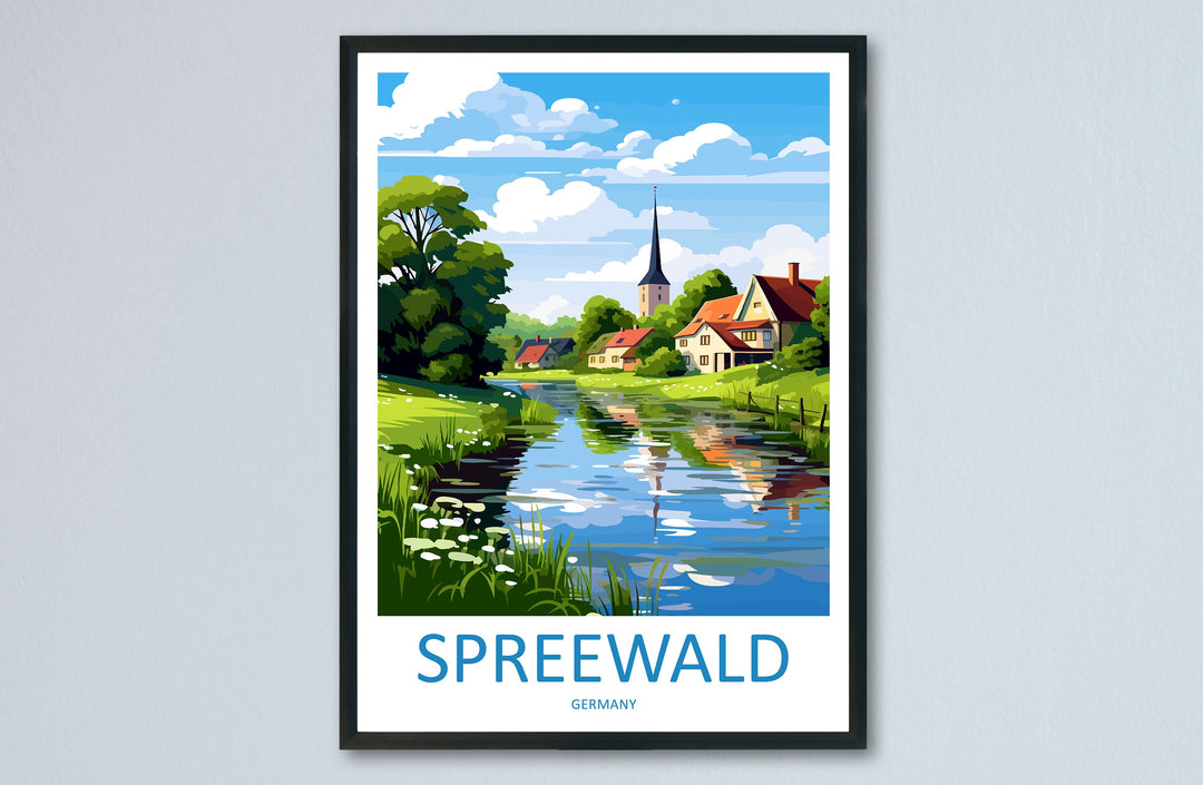 Spreewald Travel Print Spreewald Home Décor Germany Art Print Germany Spreewald Wall Print For Spreewald Gift For Germany Wall
