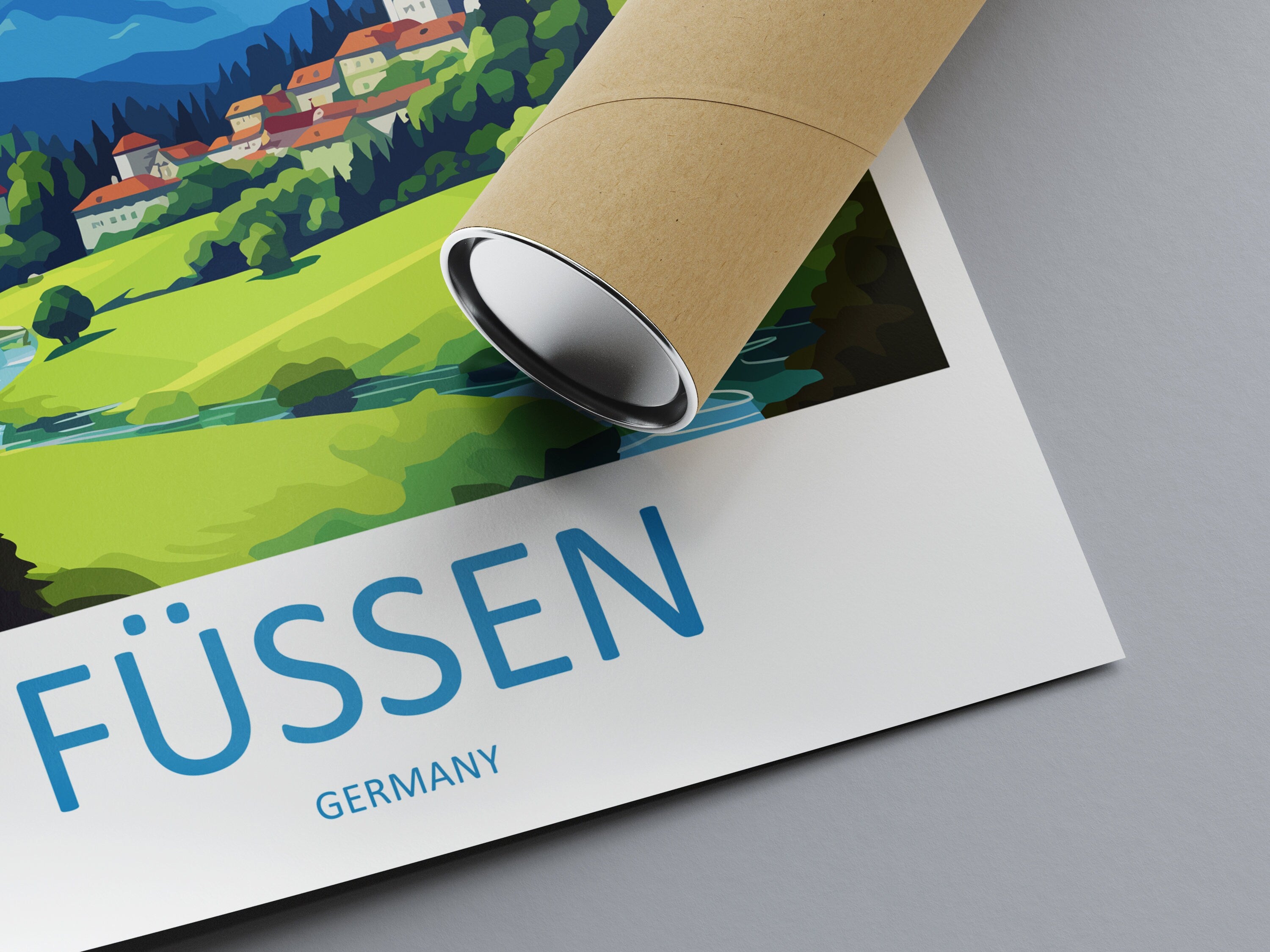 Füssen Travel Print