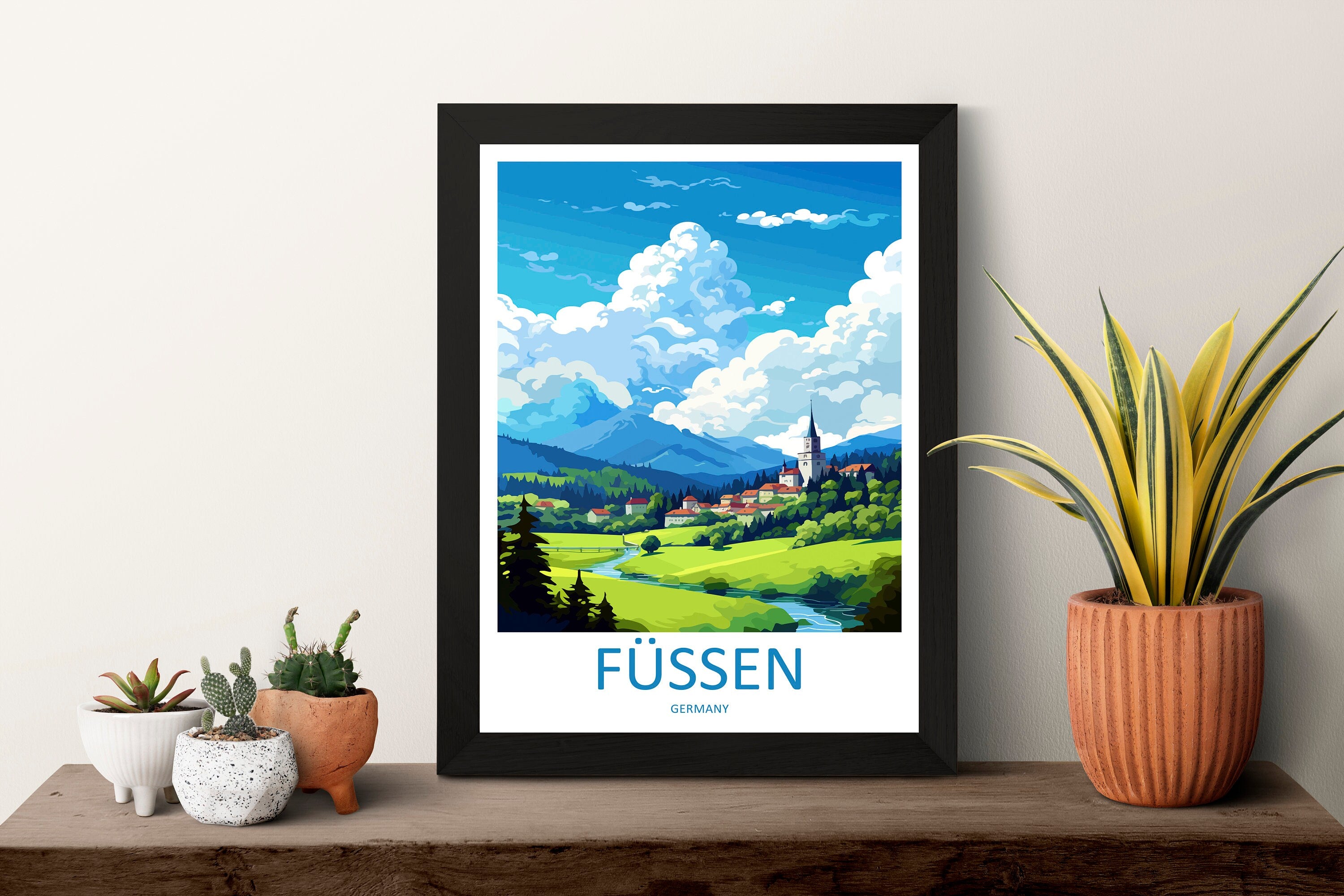 Füssen Travel Print