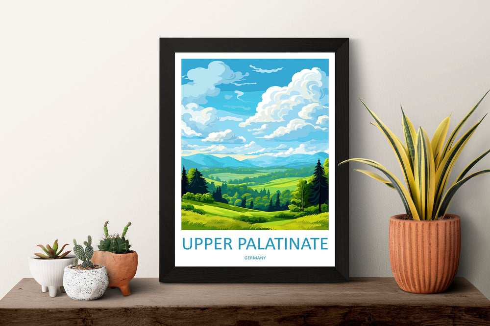 Upper Palatinate Travel Print Upper Palatinate Home Décor Germany Art Print Germany Upper Palatinate Wall Print Gift For Germany Fans