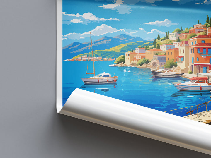 Agios Nikolaos Travel Print Wall Art Agios Nikolaos Greece Wall Hanging Home Decoration Agios Nikolaos Gift Art Lovers Art Agios Nikolaos