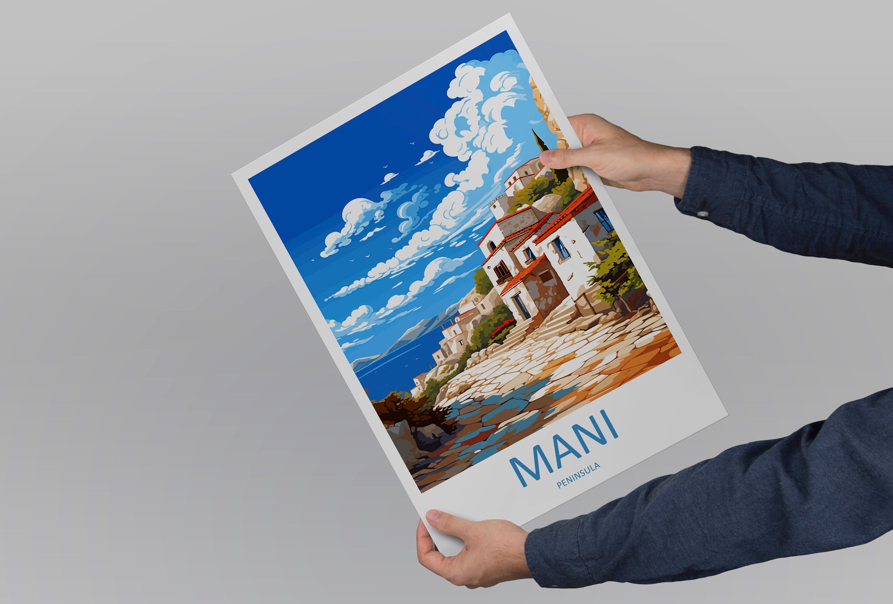 Mani Peninsula Travel Print