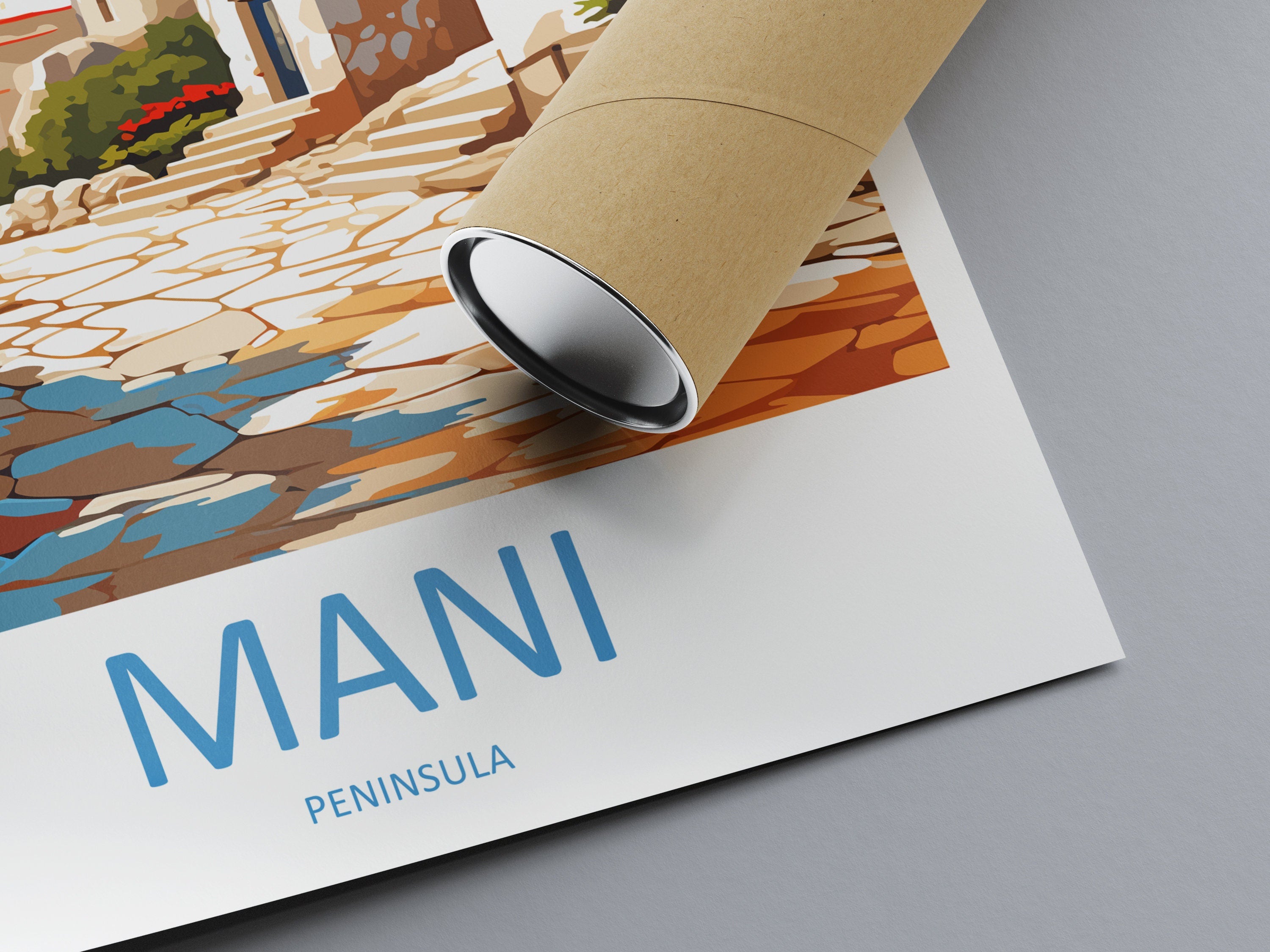 Mani Peninsula Travel Print