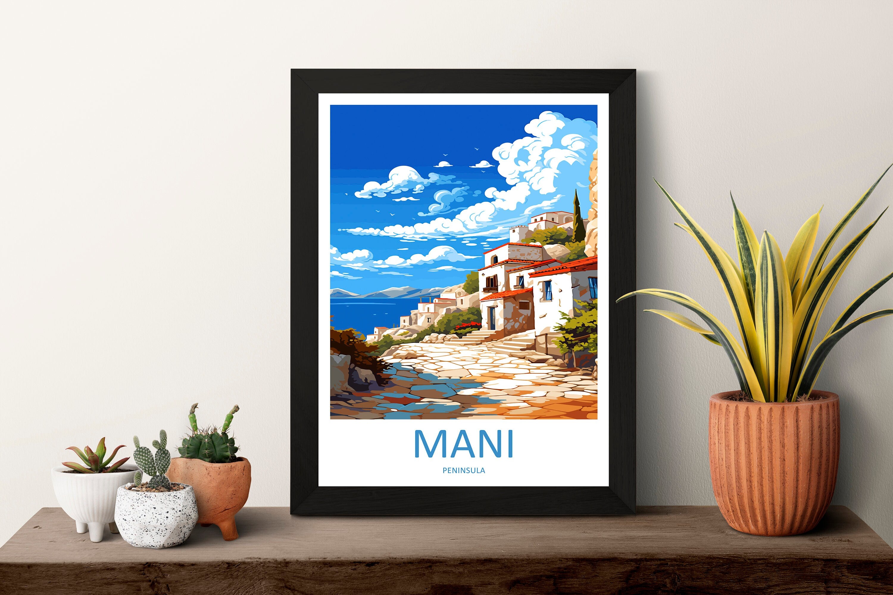 Mani Peninsula Travel Print