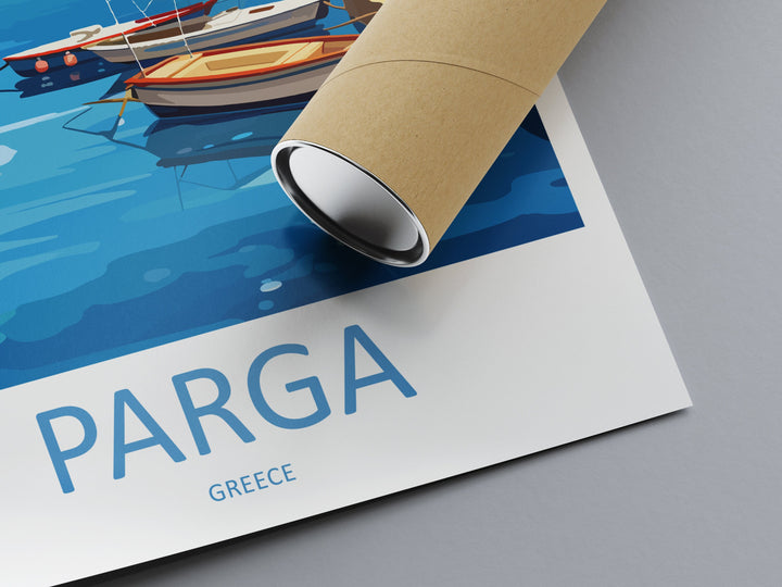 Parga Travel Print Wall Art Parga Greece Wall Hanging Home Decoration Parga Gift Art Lovers Wall Art Print Parga Greece Wall Art