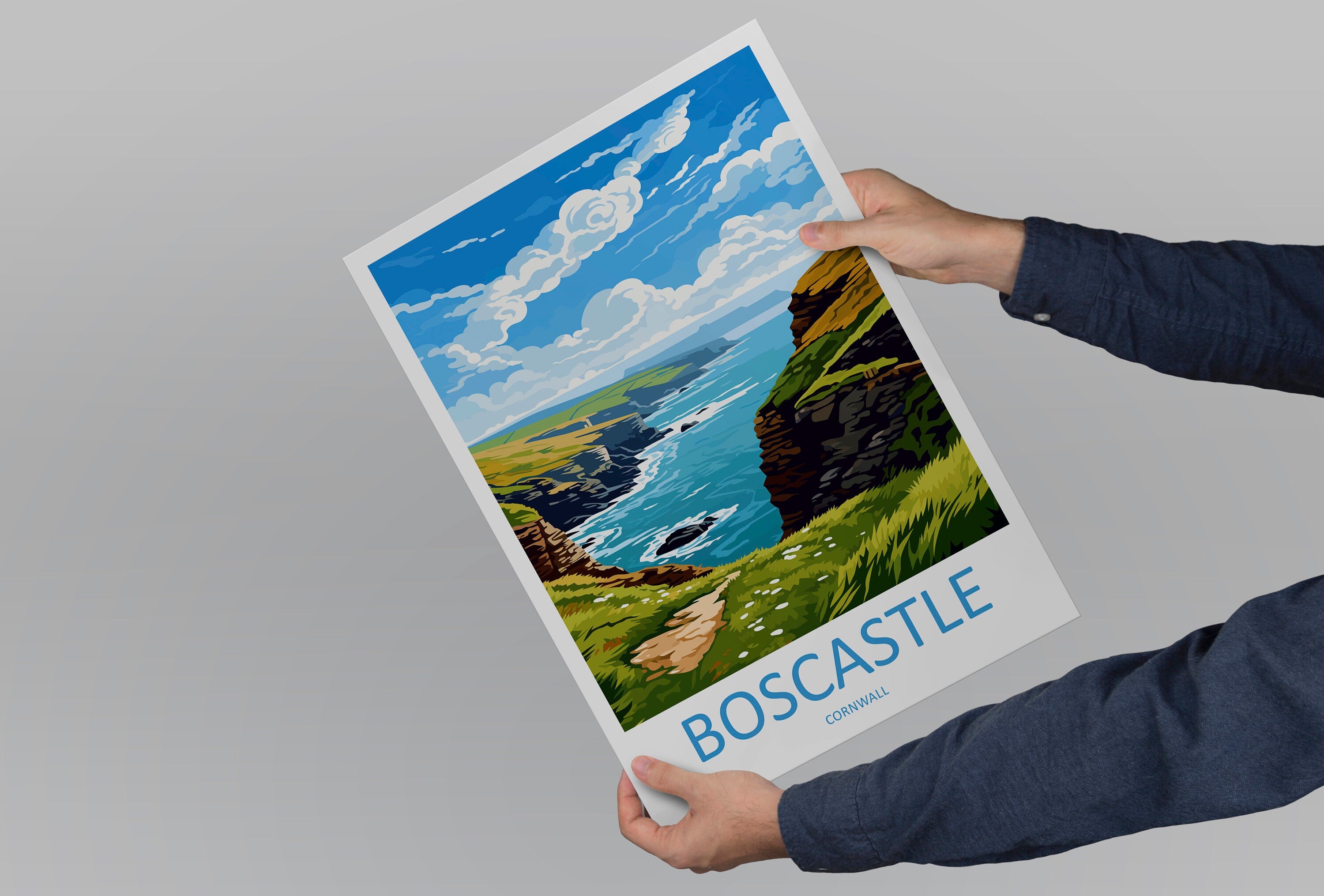 Boscastle Travel Print