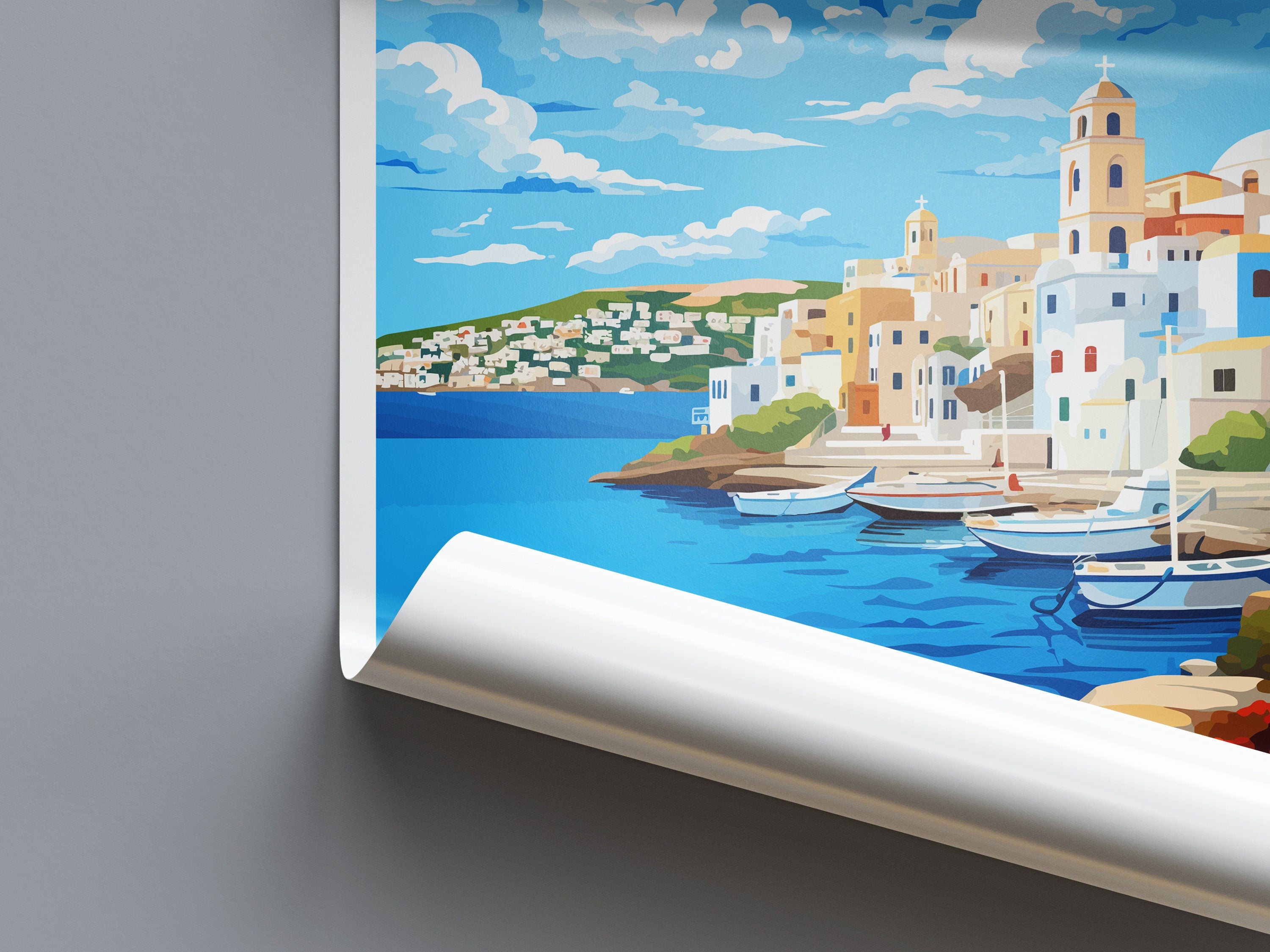 Agios Nikolaos Travel Print