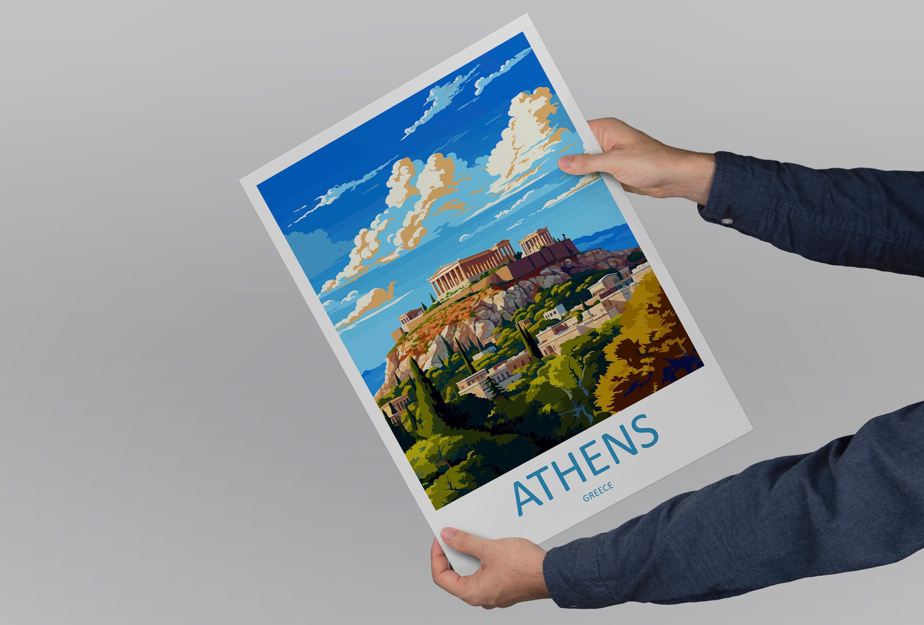 Athens Travel Print