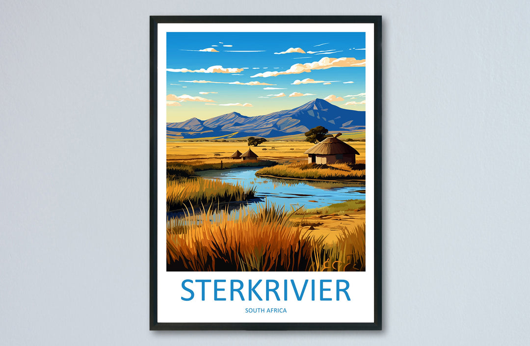 Sterkrivier Travel Print Wall Art South Africa Wall Hanging Home Décor Sterkrivier Gift Art Lovers South Africa Art Print Wall Décor Art