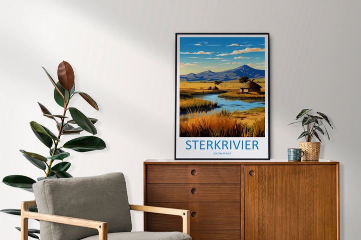 Sterkrivier Travel Print Wall Art South Africa Wall Hanging Home Décor Sterkrivier Gift Art Lovers South Africa Art Print Wall Décor Art