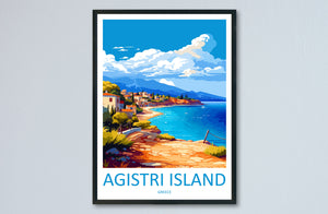 Agistri Island Travel Print