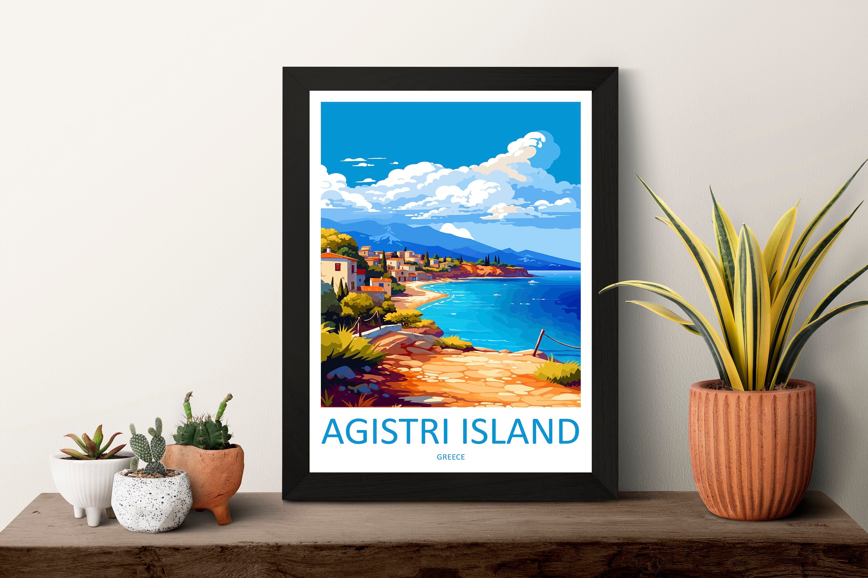 Agistri Island Travel Print