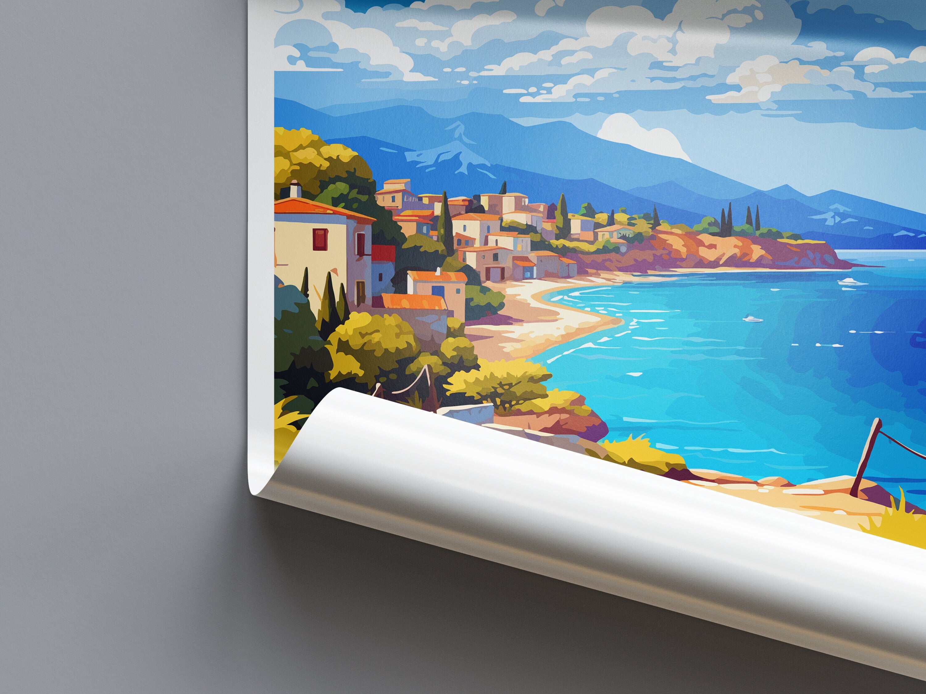 Agistri Island Travel Print