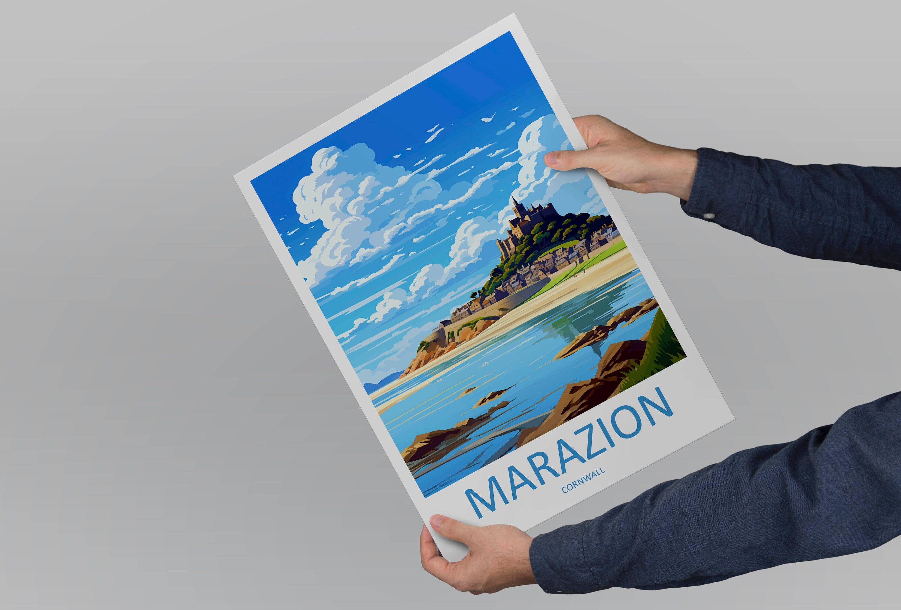 Marazion Travel Print