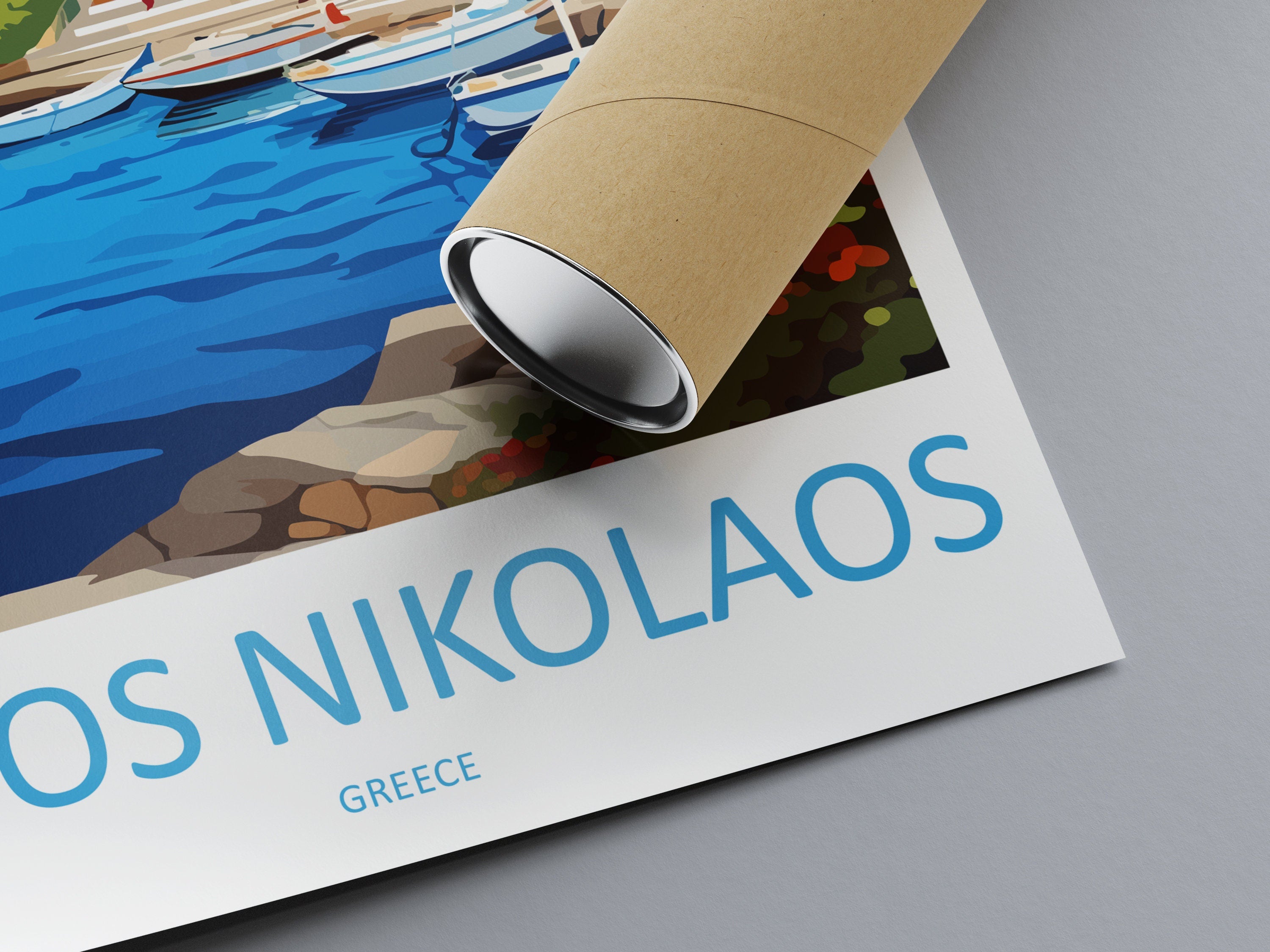 Agios Nikolaos Travel Print