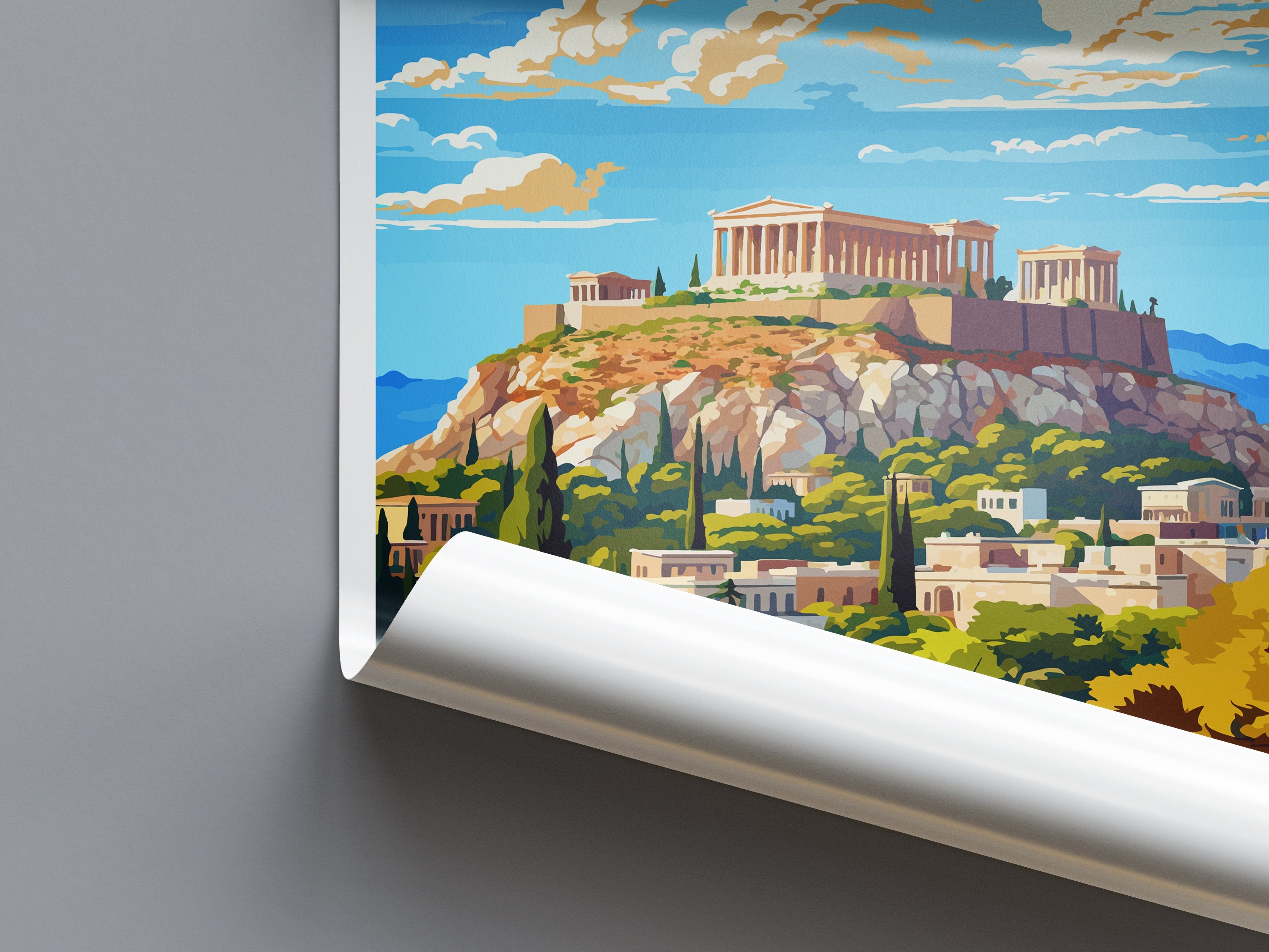 Athens Travel Print