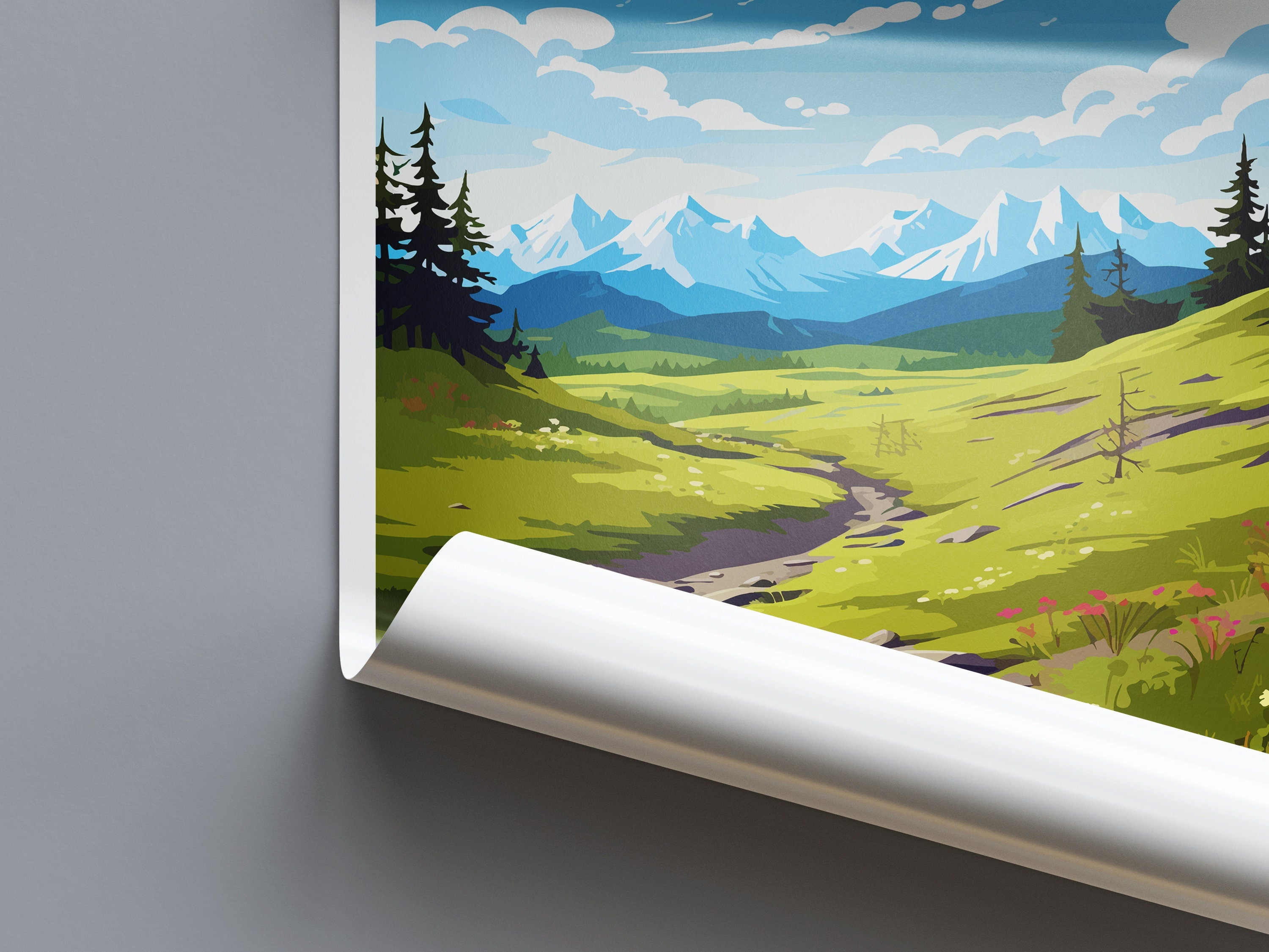 Denali National Park Travel Print