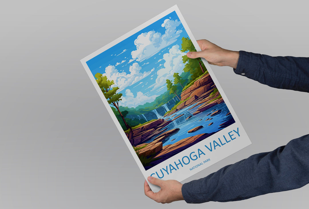 Cuyahoga Valley National Park Travel Print Wall Art Cuyahoga Valley Wall Hanging Home Décor Cuyahoga Valley Gift Art Lovers Art Lover Gift