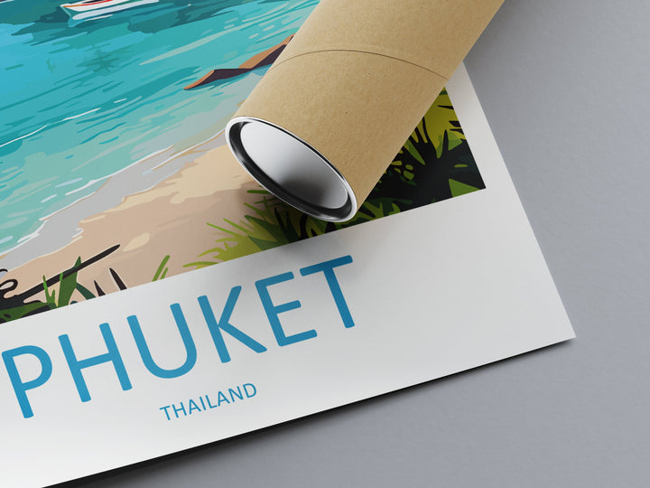 Phuket Travel Print Wall Art Phuket Wall Hanging Home Décor Phuket Gift Art Lovers Wall Art Thailand Travel Print Gift Thai Travel Art