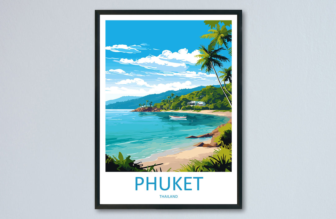 Phuket Travel Print Wall Art Phuket Wall Hanging Home Décor Phuket Gift Art Lovers Wall Art Thailand Travel Print Gift Thai Travel Art