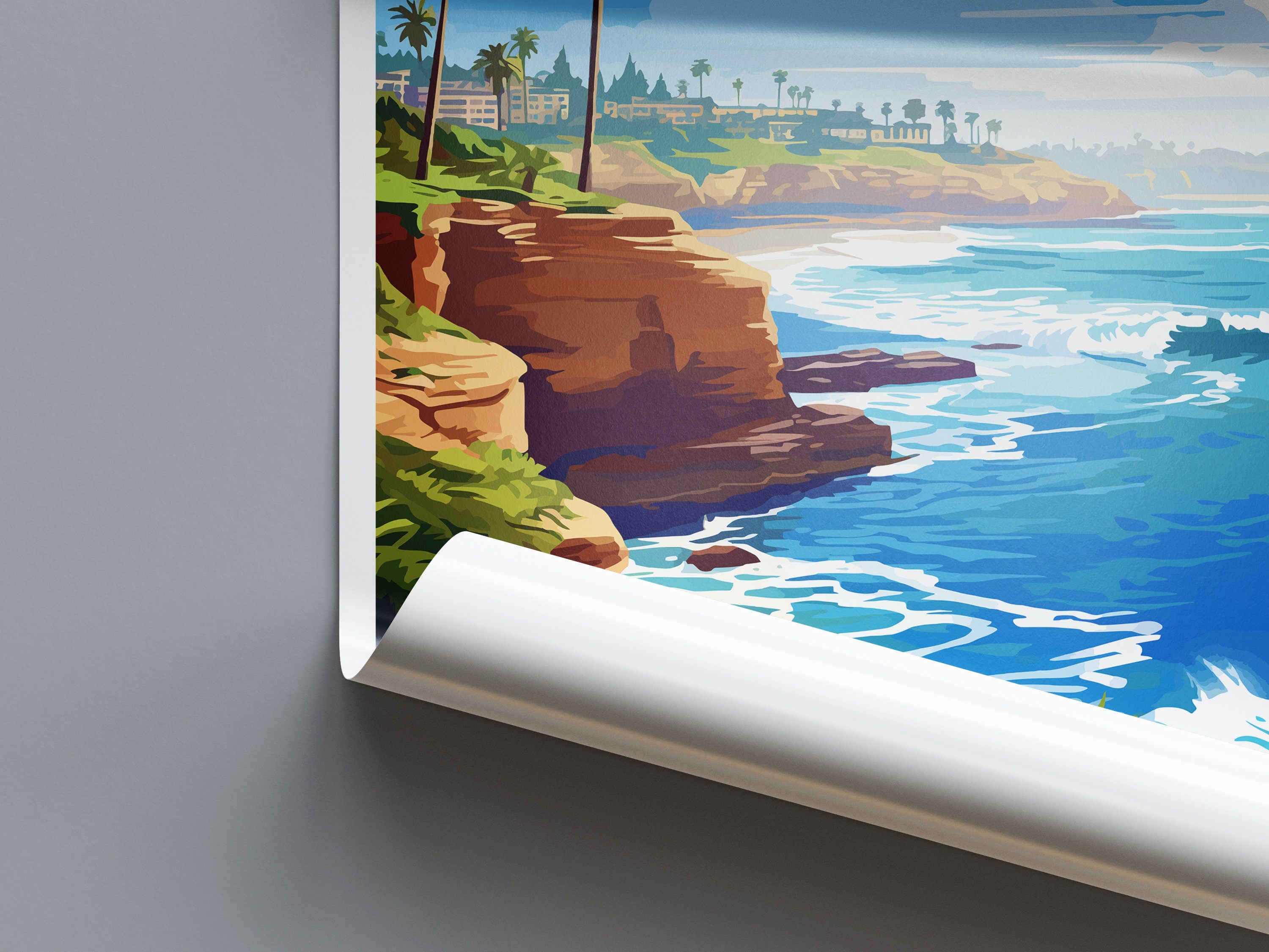 La Jolla Cove Travel Print