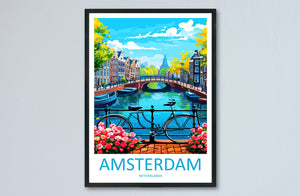 Amsterdam Travel Print