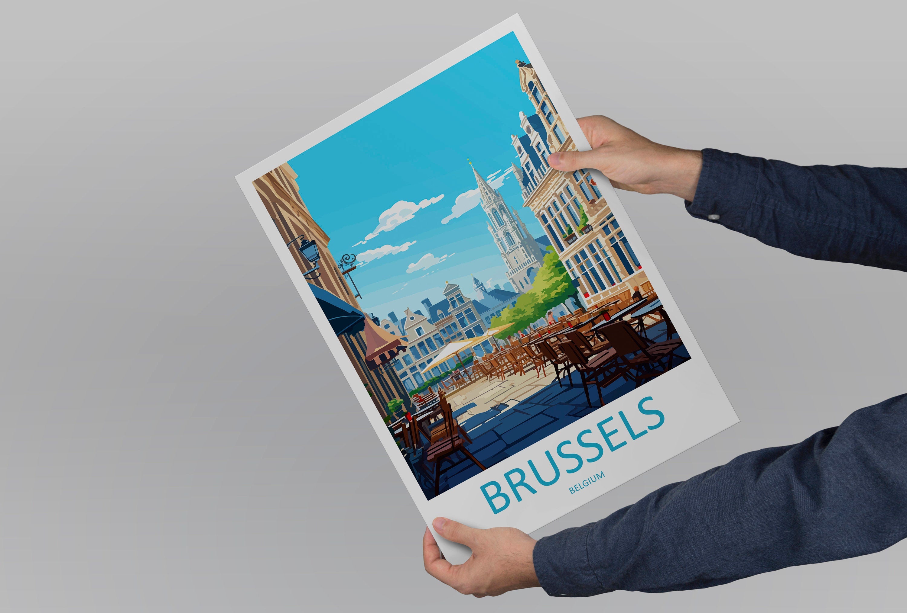 Brussels Travel Print