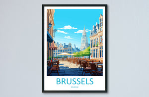 Brussels Travel Print