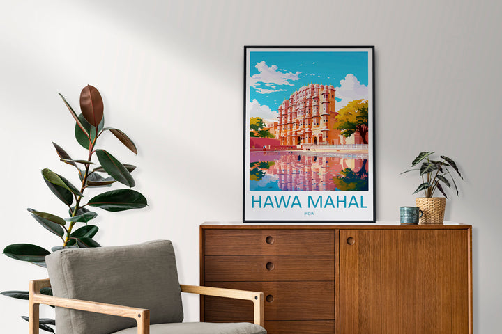 Hawa Mahal Travel Print Wall Art Hawa Mahal Wall Hanging Home Décor Hawa Mahal Gift Art Lovers India Art Lover Gift Wall Décor