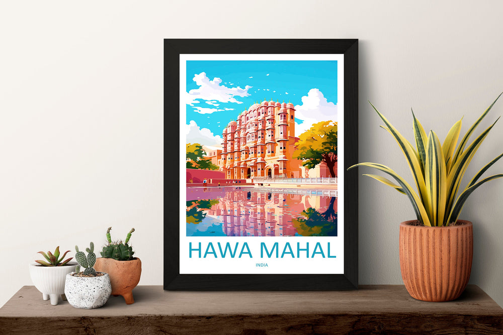 Hawa Mahal Travel Print Wall Art Hawa Mahal Wall Hanging Home Décor Hawa Mahal Gift Art Lovers India Art Lover Gift Wall Décor