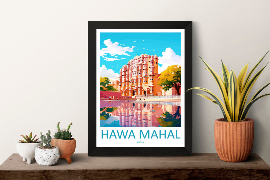 Hawa Mahal Travel Print Wall Art Hawa Mahal Wall Hanging Home Décor Hawa Mahal Gift Art Lovers India Art Lover Gift Wall Décor