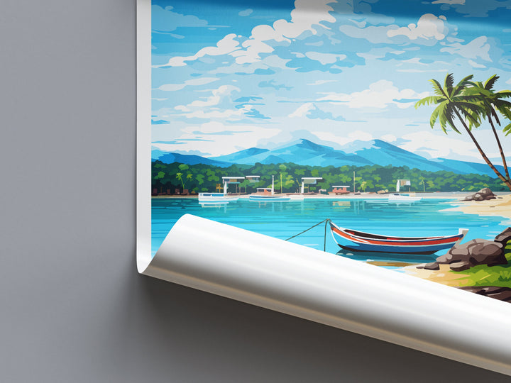 Ko Samui Travel Print Wall Art Ko Samui Wall Hanging Home Decor Ko Samui Gift Art Lovers Wall Art Thailand Travel Print Gift Thai Travel Art
