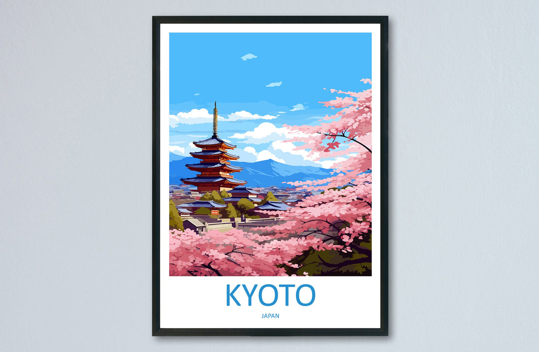 Kyoto Travel Print Wall Art Kyoto Wall Hanging Home Décor Kyoto Gift Art Lovers Kyoto Art Lover Gift Japan Travel Gift