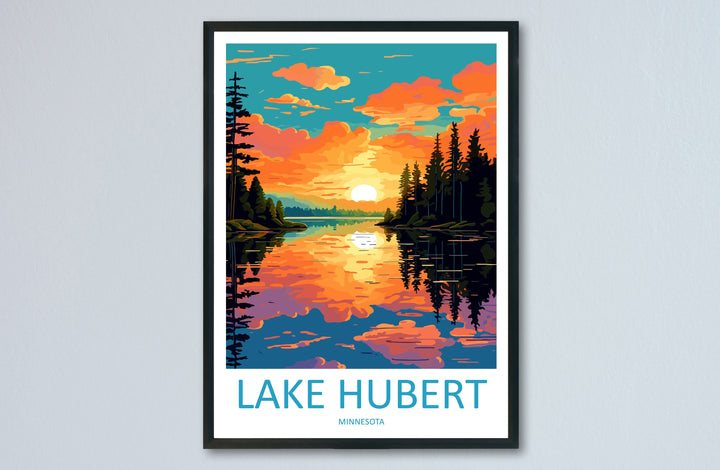 Lake Hubert Travel Print Wall Art Lake Hubert Wall Hanging Home Décor Lake Hubert Gift Art Lovers Art Lover Gift Print