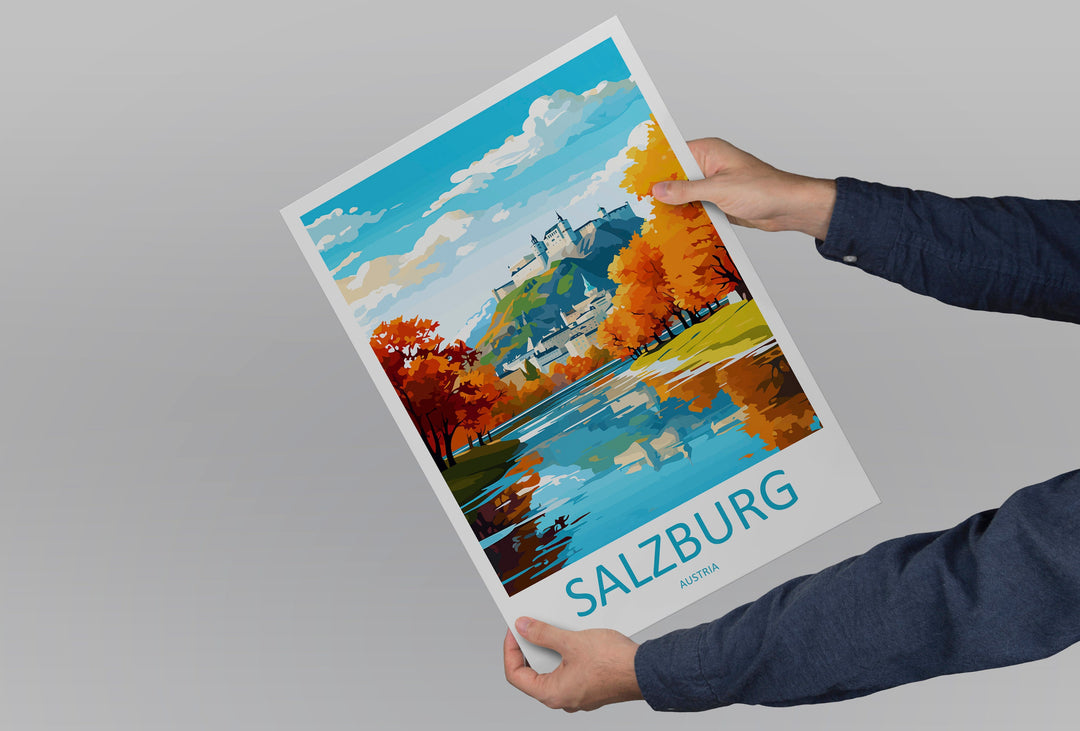 Salzburg Print Salzburg Home Décor Cityscape Art Print Salzburg Wall Art for Travel Enthusiast Gift Wall Hanging Salzburg Austria Poster Art