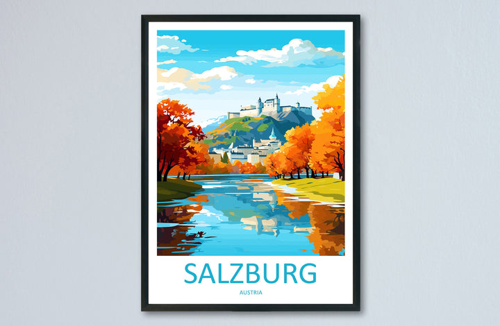 Salzburg Print Salzburg Home Décor Cityscape Art Print Salzburg Wall Art for Travel Enthusiast Gift Wall Hanging Salzburg Austria Poster Art