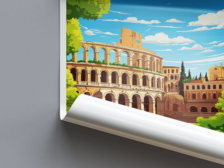 Verona Travel Print Wall Art Verona Italy Wall Hanging Home Decoration Verona Gift Art Lovers Wall Art Print Verona Italy Wall Art Poster