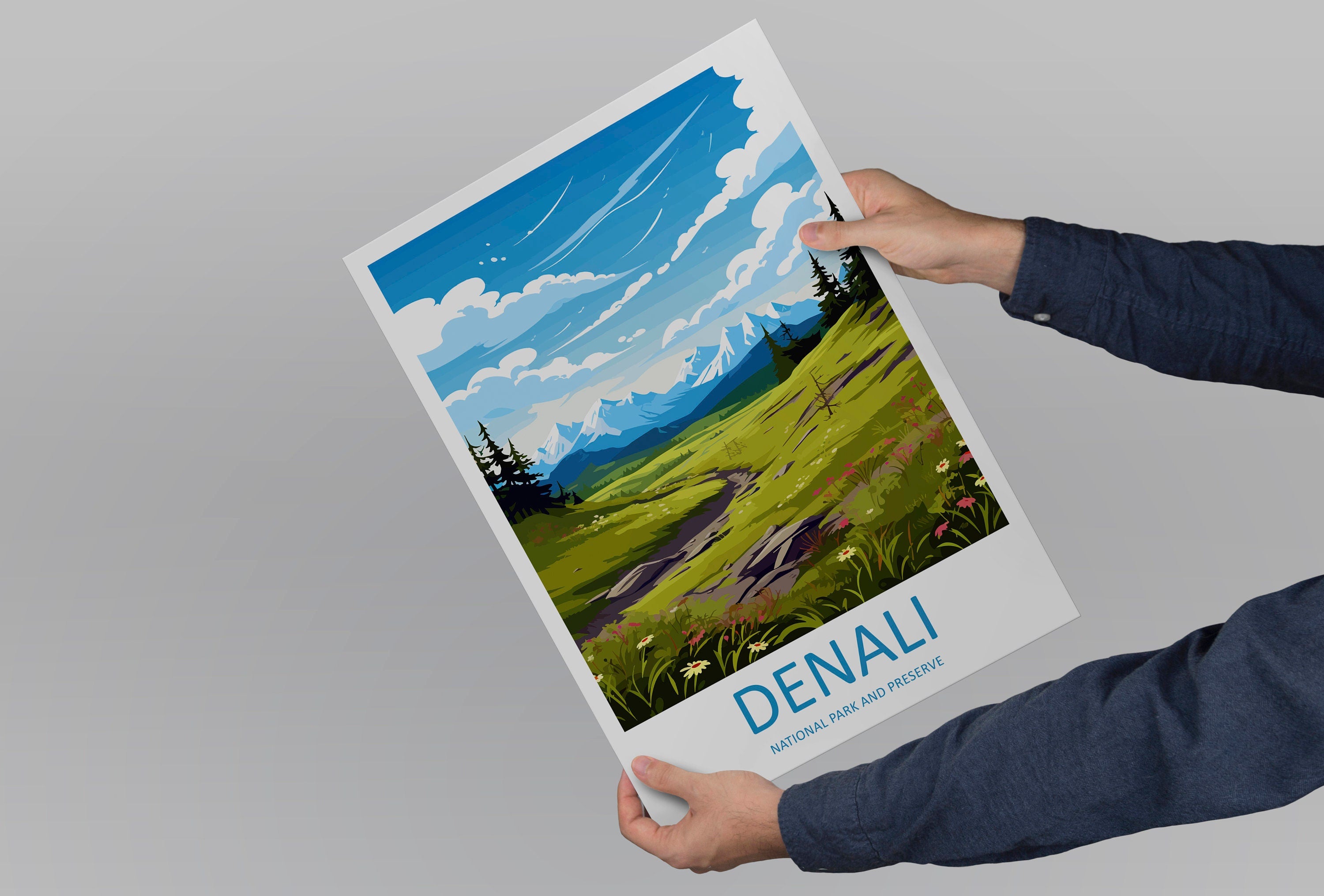 Denali National Park Travel Print