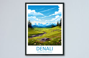 Denali National Park Travel Print