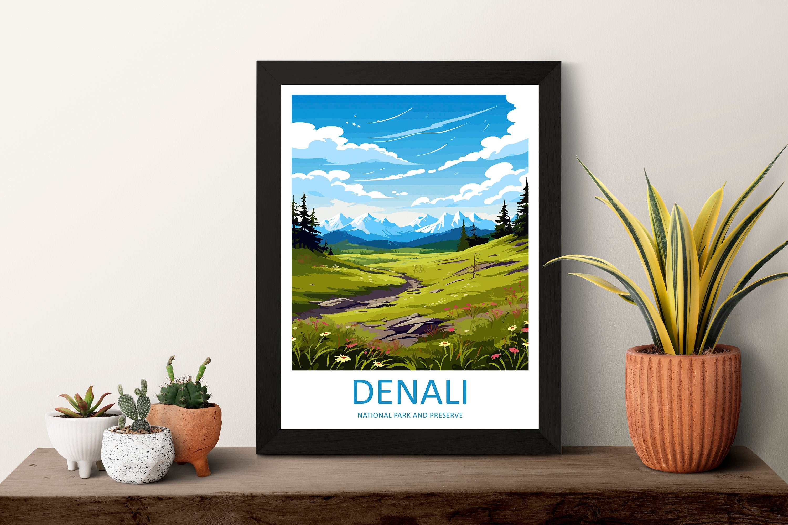 Denali National Park Travel Print