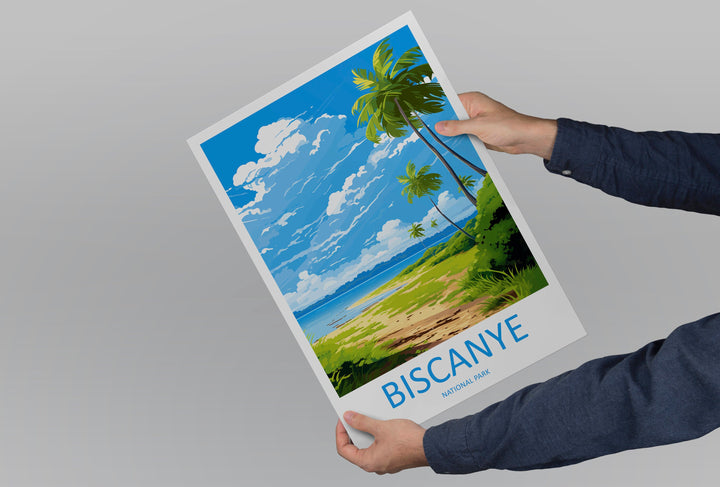 Biscanye National Park Travel Print Wall Art Biscanye Wall Hanging Home Décor Biscanye Gift Art Lovers Art Lover Gift